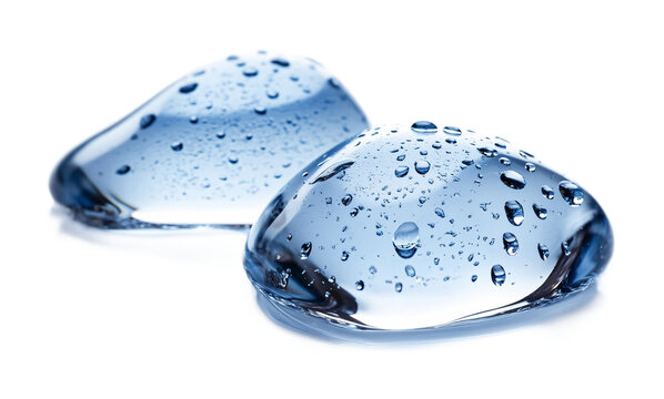 Water Drops for Nature-Inspired Art and Design - Isolated on White Background