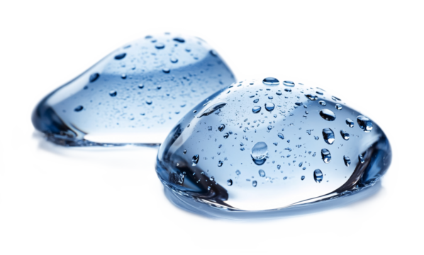 Water Drops for Nature-Inspired Art and Design - Isolated on White Background