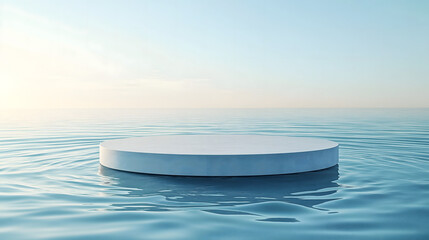 A Minimalist Scene of Calm Ocean