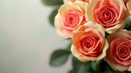 Obraz premium Artificial flower making Concept, Close-Up Macro Shot of Vibrant Artificial Roses in Realistic Colors with Soft Background