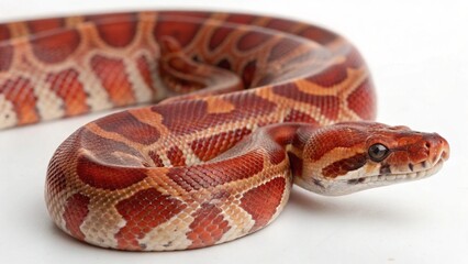 Obraz premium Blood Python on studio background