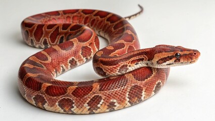 Obraz premium Blood Python on studio background