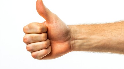 A hand giving a thumbs-up gesture