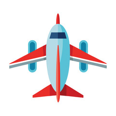 Passenger jet icon isolated on white background