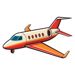 Privet jet icon isolated on white background