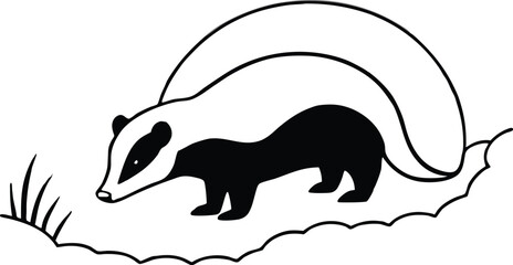 a-badger-digs-a-tunnel-to-the-next-town-what-does-.eps