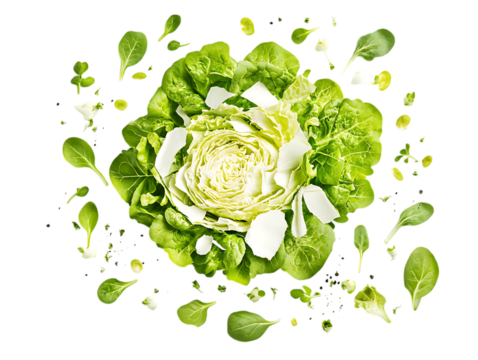  Organic Iceberg Lettuce Vegetables Ready for Harvest 