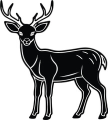 deer silhouette vector