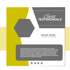 Client Testimonial Template Design