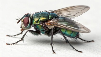 Fototapeta premium Blowfly on studio background