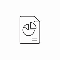 pie chart report icon sign vector