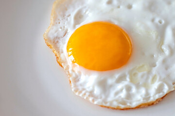 Quick and nutritious breakfast - fried egg, sunny side up