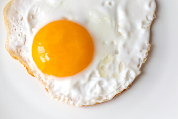 Quick and nutritious breakfast - fried egg, sunny side up