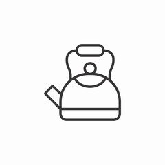 stovetop kettle icon sign vector