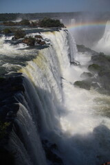 Obraz premium imagem panorâmica das cataratas do iguaçu, em foz do iguaçu, paraná 