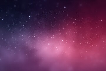 Obraz premium Night sky nebula effect with sparkling stars in purple and pink gradient background