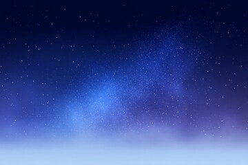 Vast starry night sky with deep blue and purple cosmic colors