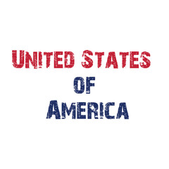 Fototapeta premium Distressed United States of America Typography Design