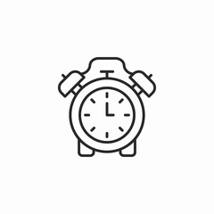 alarm clock icon sign vector