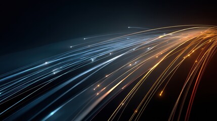 Drone Swarm Formations Creating Glowing Trails Against a Dark Backdrop at Night