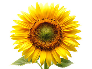 Fototapeta premium beautiful sunflower isolated on white background PNG