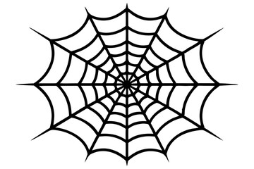 Spider web silhouette vector art with a spider inside, halloween theme, spider, web, spiderweb, silhouette, vector, illustration, design, isolated, black, halloween, arachnid, scary, danger, trap