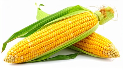 Corn isolated on white background