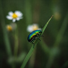Fototapeta premium bug on a leaf