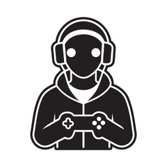 Professional Gamer Holding A Controller