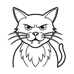 vector illustration of a cat