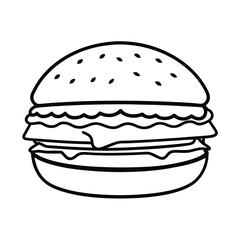 hamburger vector illustration