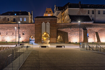 Night Views Illuminated Medieval City
