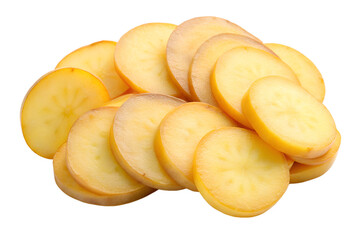 yellow potato slices