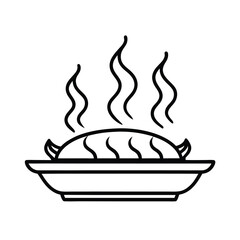 illustration of a burning stove