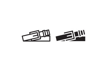 Men’s Leather Belt Icon for Fashion and Accessories Vector