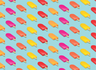 Ice cream sticks pattern
