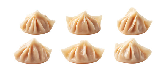 Fototapeta premium Pack of Dumplings Against Transparent Background for Food Branding, Asian Cuisine Promotion, or Restaurant Menu Design Projects