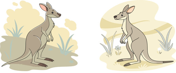 Cute happy donkey cartoon illustration in watercolor style perfect for nursery and children's room decor