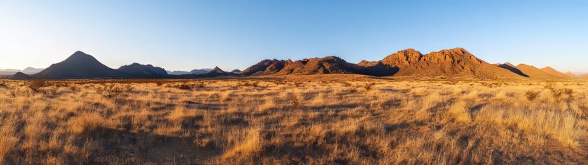360 degree hdr landscape of desert mountains at sunset high-definition hdri view