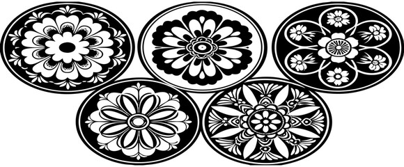 Tamil New Year festive illustration featuring a lit oil lamp, colorful garland, and golden text with a soft mandala pattern. Created with Generative AI technology.