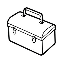 metal box isolated on white