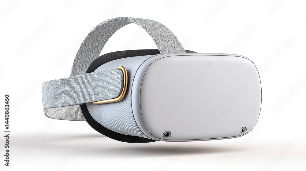 Poster advanced vr headset with soft fabric strap and sleek design