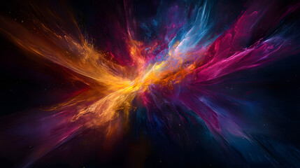 Obraz premium A dynamic digital artwork with colorful abstract textures to represent the vibrant, ever-changing nature of technology and digital innovation.