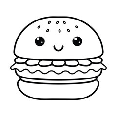 burger mascot cartoon character