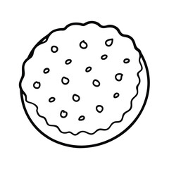 line art cookie