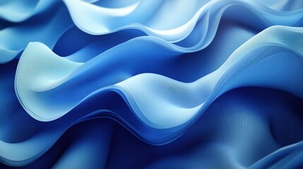 Obraz premium Abstract blue wave patterns