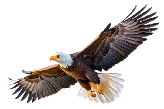 flying animal eagle bird isolated on white background PNG