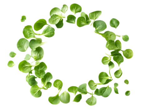 Vibrant Lambs Lettuce Mche Harvested