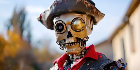 robot dressed as marco polo 