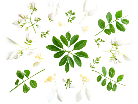 Vibrant Moringa Flowers and Organic Vegetables